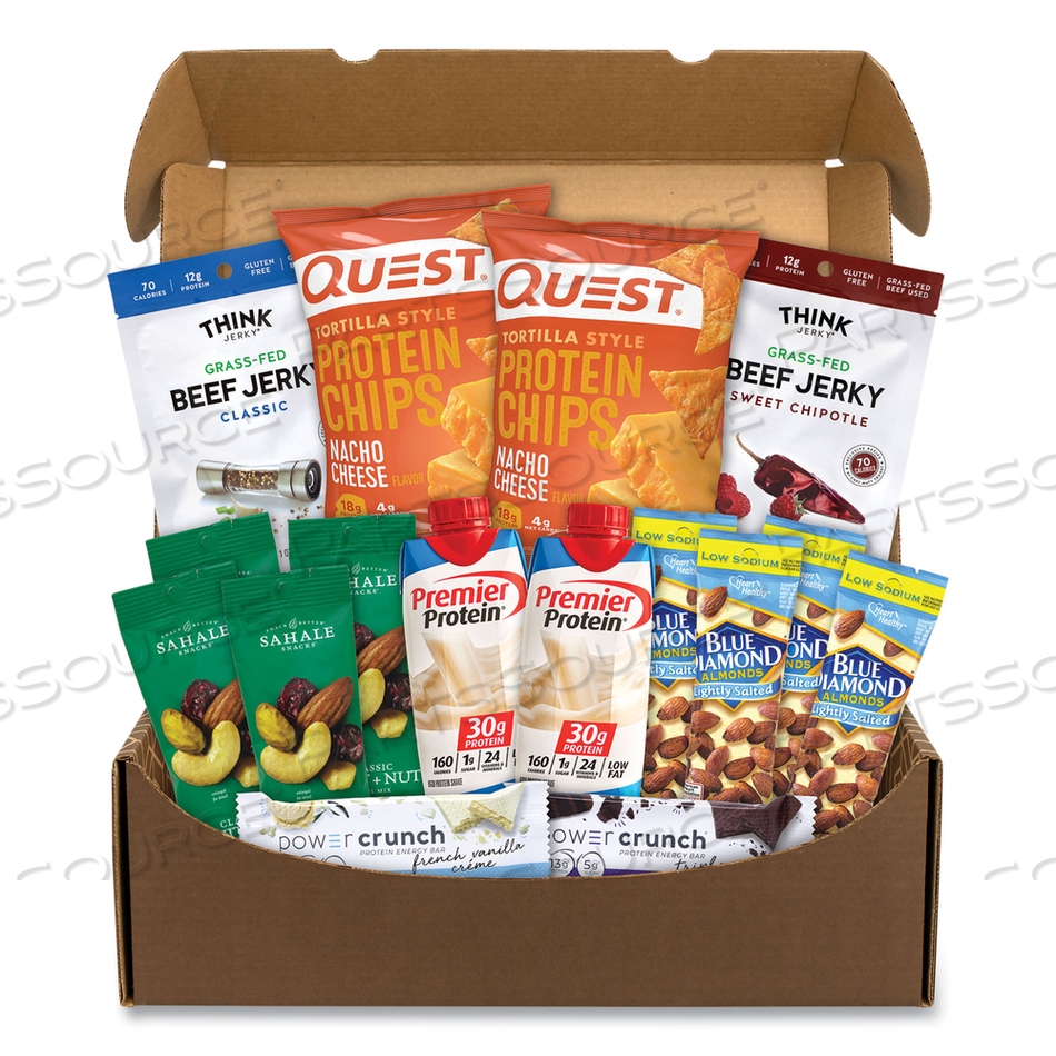 KETO SNACK BOX, 16 ASSORTED SNACKS 