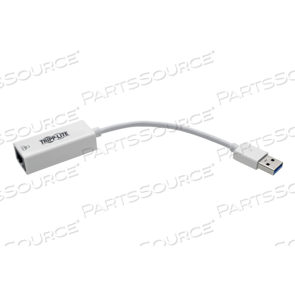 USB 3.0 SUPERSPEED TO GIGABIT ETHERNET NIC NETWORK ADAPTER WHITE by Tripp Lite USB 3.0 SUPERSPEED TO GIGABIT ETHERNET NIC NETWORK ADAPTER WHITE by Tripp Lite