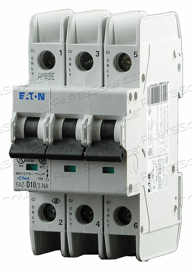IEC MINI CIRCUIT BREAKER 15A 3P 277/480V by Eaton IEC MINI CIRCUIT BREAKER 15A 3P 277/480V by Eaton
