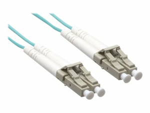 AXIOM - NETWORK CABLE - LC MULTI-MODE (M) TO LC MULTI-MODE (M) - 16.4 FT - FIBER OPTIC - 50 / 125 MICRON - OM3 - AQUA by Axiom