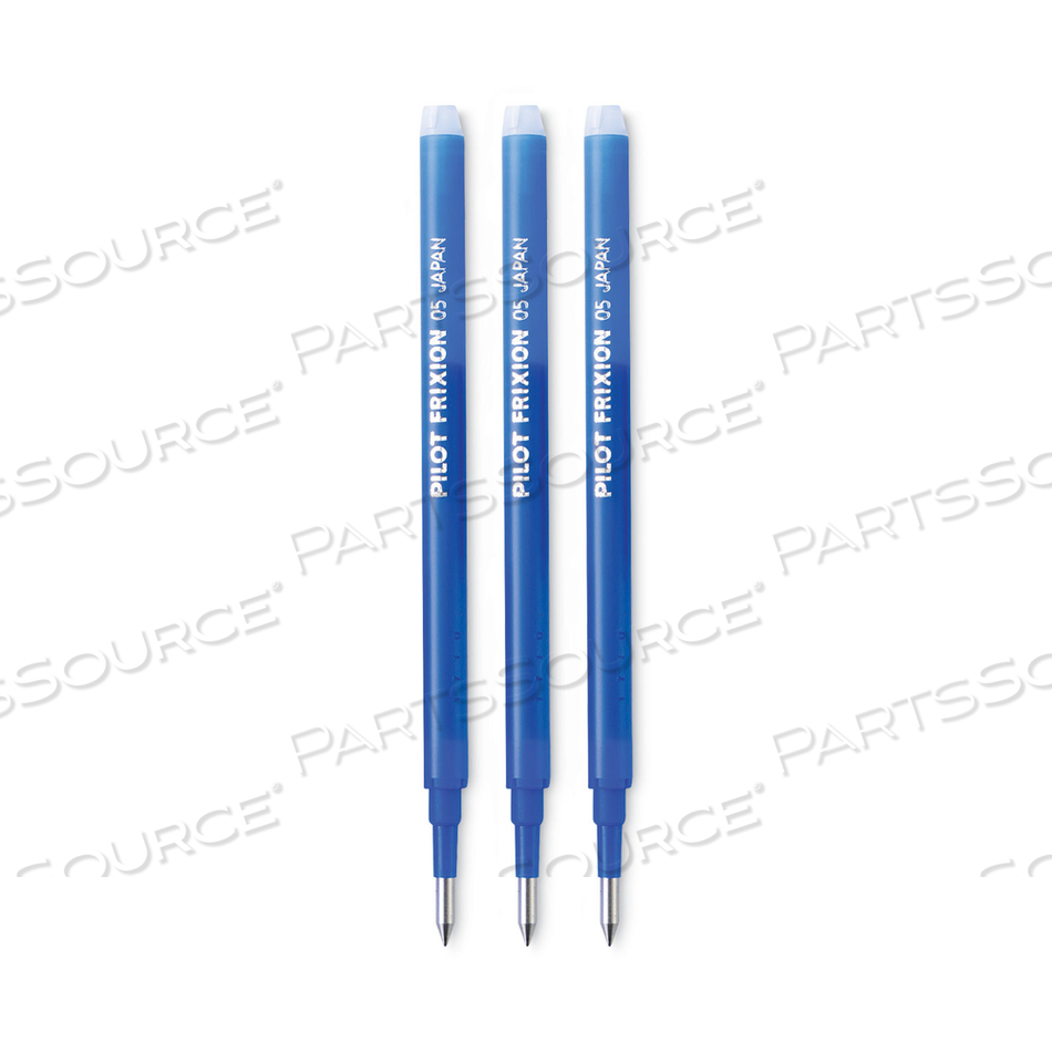 REFILL FOR PILOT FRIXION ERASABLE, FRIXION BALL, FRIXION CLICKER AND FRIXION LX GEL INK PENS, FINE TIP, BLUE INK by Pilot