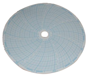 CHART PAPER, CIRCULAR, BLACK GRID COLOR, 6IN DIAMETER, FOR USE WITH: FOR 7-DAY TEMPERATURE RECORDING CHART by Thermo Fisher Scientific (Asheville)