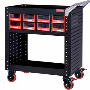 SHUTER CT-A616 STEEL ADJUSTABLE SHELF UTILITY CART 34" X 23" 800 LB CAPACITY by LDS Industries LLC