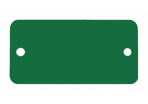 BLANK TAG RECTANGLE GREEN PK5 by C.H. Hanson