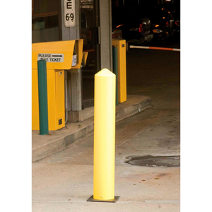 EAGLE POLY BOLLARD POST YELLOW 7"W X 42"H by Eagle