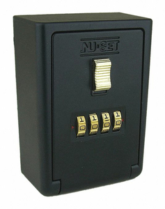 LOCK BOX 4-NUMBER WALL MOUNTABLE by Nu-Set