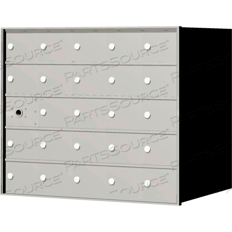 4B+ HORIZONTAL MAILBOX, 28" H, 24 MAILBOXES, FRONT LOADING, ALUMINUM, USPS by Florence Manufacturing Company