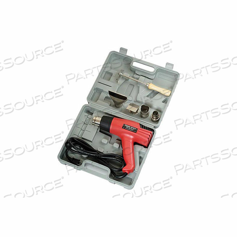 HEAT GUN W/ ACCESSORIES IN BLOW MOLDED CASE 