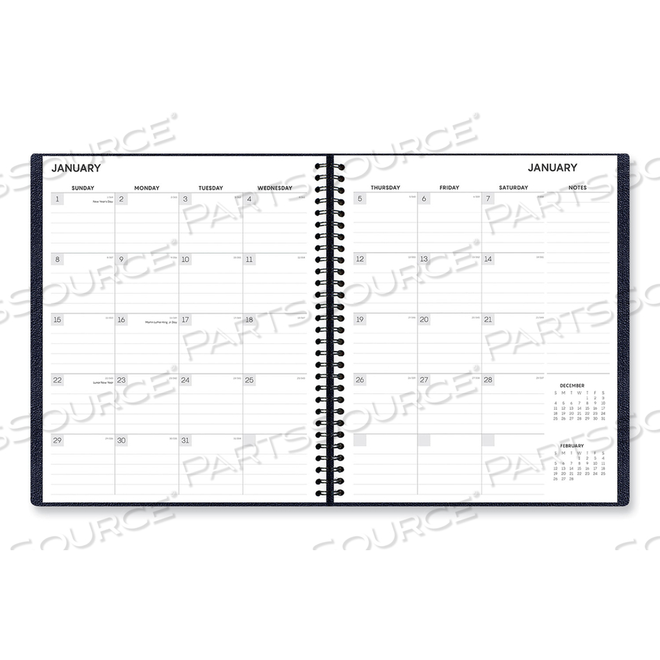 ALIGNED MONTHLY PLANNER, 11 X 9, NAVY BLUE COVER, 12-MONTH (JAN TO DEC): 2023 