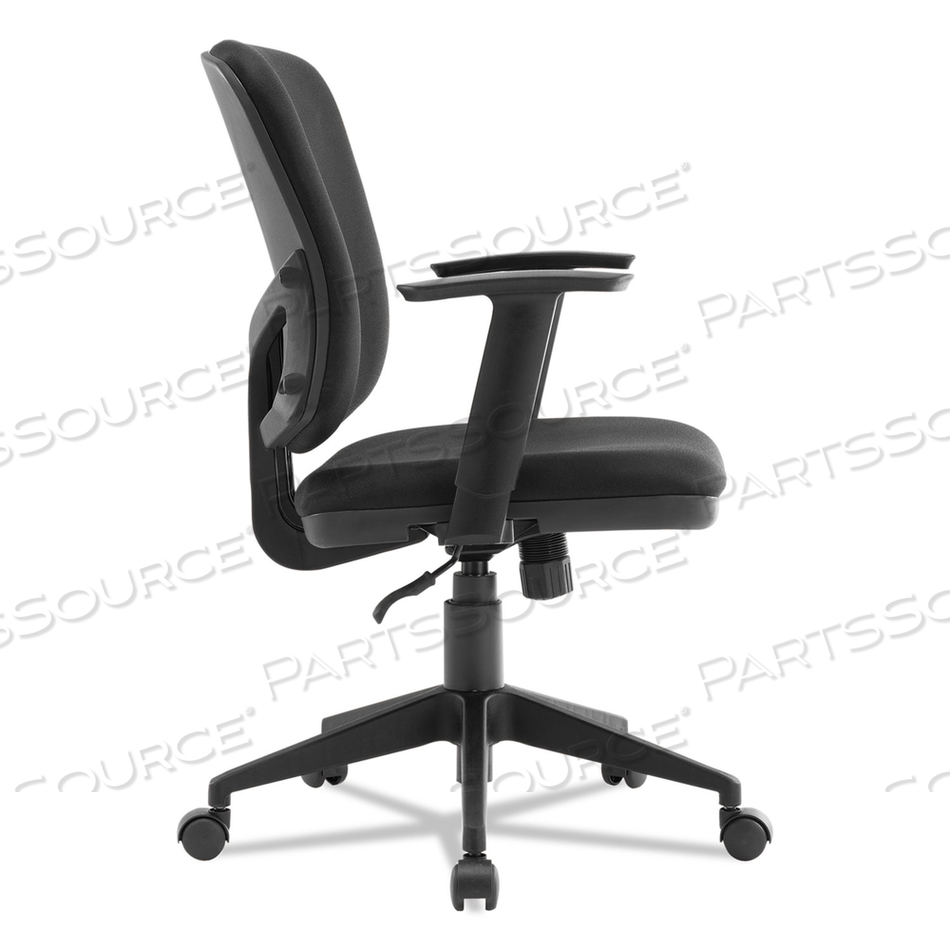 ALERA EVERYDAY TASK OFFICE CHAIR, SUPPORTS UP TO 275 LB, 17.6" TO 21.5" SEAT HEIGHT, BLACK 