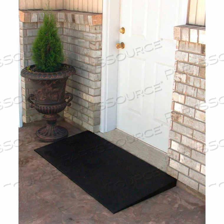 TRANSITIONS RUBBER MAT THRESHOLD RAMP - 24"L X 48"W - 850 LB. CAP. by Ez-Access TRANSITIONS RUBBER MAT THRESHOLD RAMP - 24"L X 48"W - 850 LB. CAP. by Ez-Access
