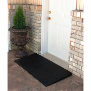 TRANSITIONS RUBBER MAT THRESHOLD RAMP - 24"L X 48"W - 850 LB. CAP. by Ez-Access