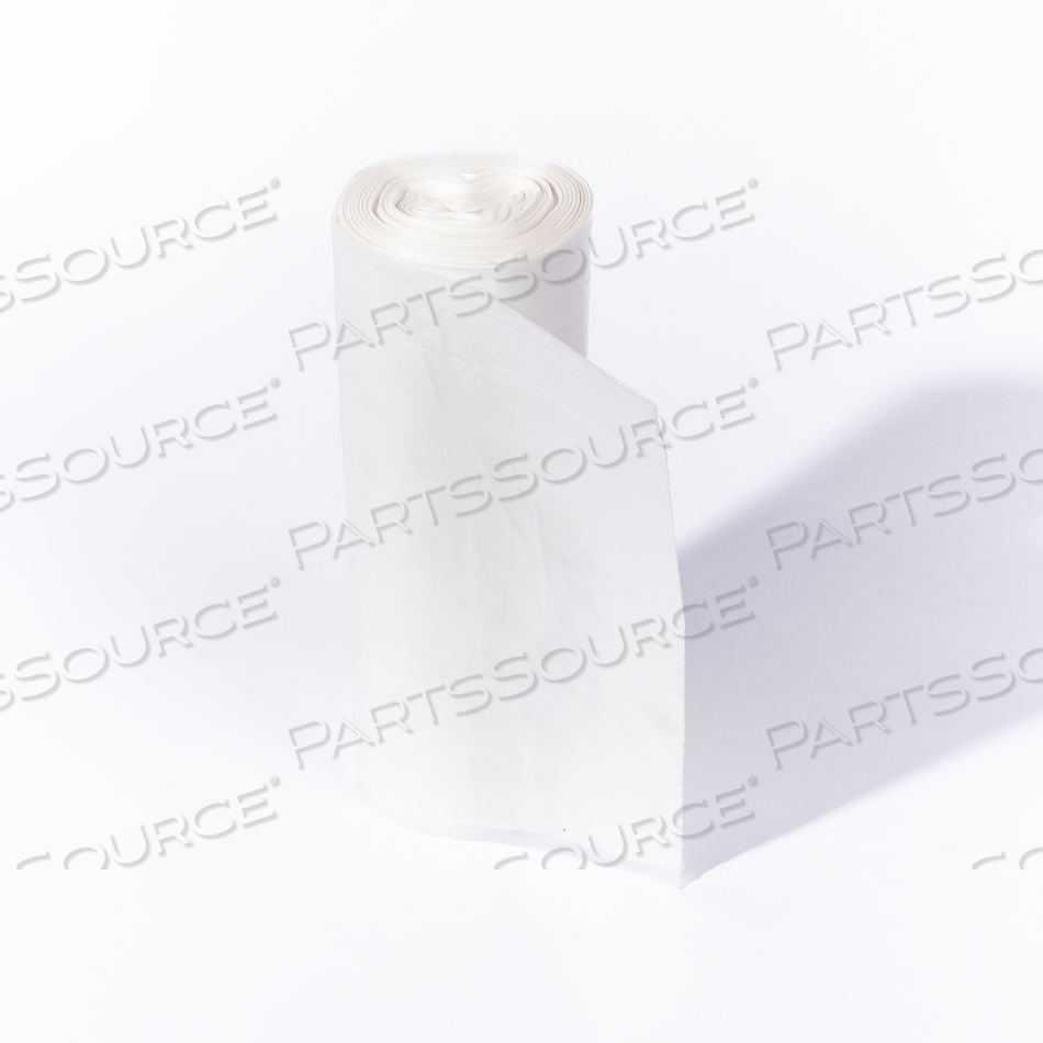 HDPE CAN LINER, 43X48 22 MIC NAT TRUBIO DEGRADABLE 150/CS 10/15'S CORELESS by NORAMCO (North America Plastics & Chemicals Co. Inc_ HDPE CAN LINER, 43X48 22 MIC NAT TRUBIO DEGRADABLE 150/CS 10/15'S CORELESS by NORAMCO (North America Plastics & Chemicals Co. Inc_