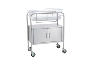 COLEMAN BASSINET KIT INCLUDES: BASSINET 31"W X 38 1/2"H X 17 3/4"D W/CLOSED CABINET, BASKET W/CARD HOLDER, MATTRESS PAD, WHITE (12" X 26" X  by Blickman