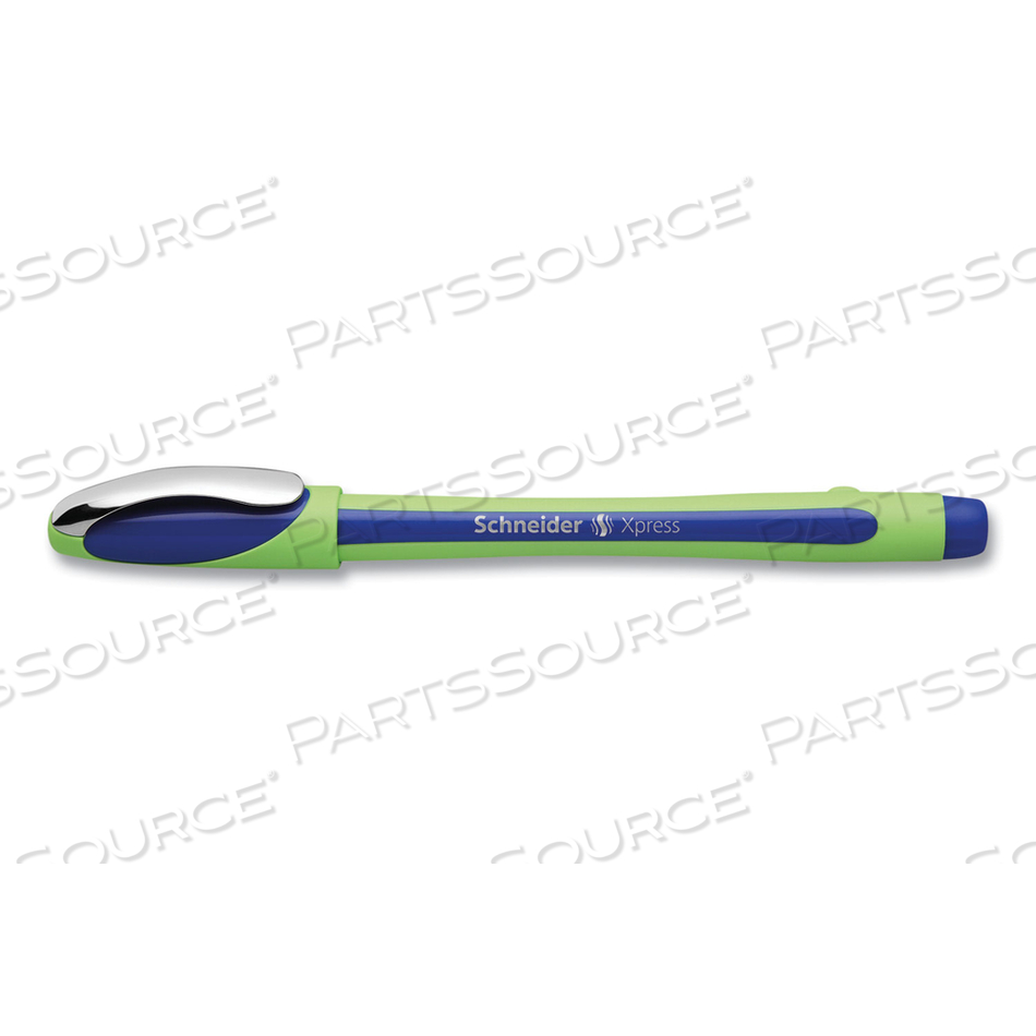 XPRESS FINELINER POROUS POINT PEN, STICK, MEDIUM 0.8 MM, BLUE INK, BLUE/GREEN BARREL by Schneider XPRESS FINELINER POROUS POINT PEN, STICK, MEDIUM 0.8 MM, BLUE INK, BLUE/GREEN BARREL by Schneider