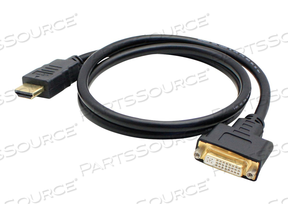 ADDON, ADAPTER CABLE, DUAL LINK, HDMI MALE TO DVI-D FEMALE, 3 FT, BLACK, 2560 X 1600 (WQXGA) SUPPORT by ADDON