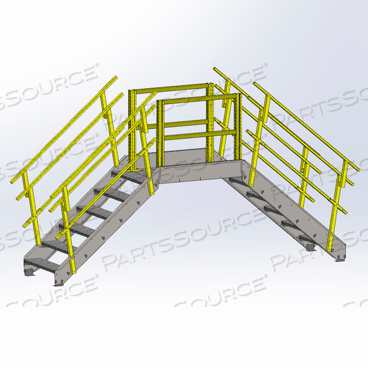 CROSS OVER BRIDGE, 35" OVERALL WIDTH, 6 STAIRS by Equipto CROSS OVER BRIDGE, 35" OVERALL WIDTH, 6 STAIRS by Equipto