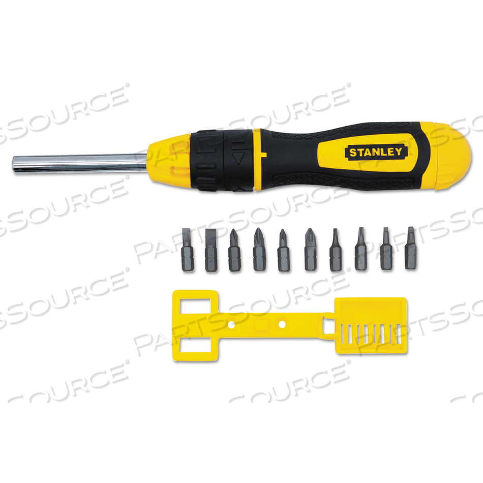 MULTI-BIT SCREWDRIVER RATCHETING 10-IN-1 by Stanley