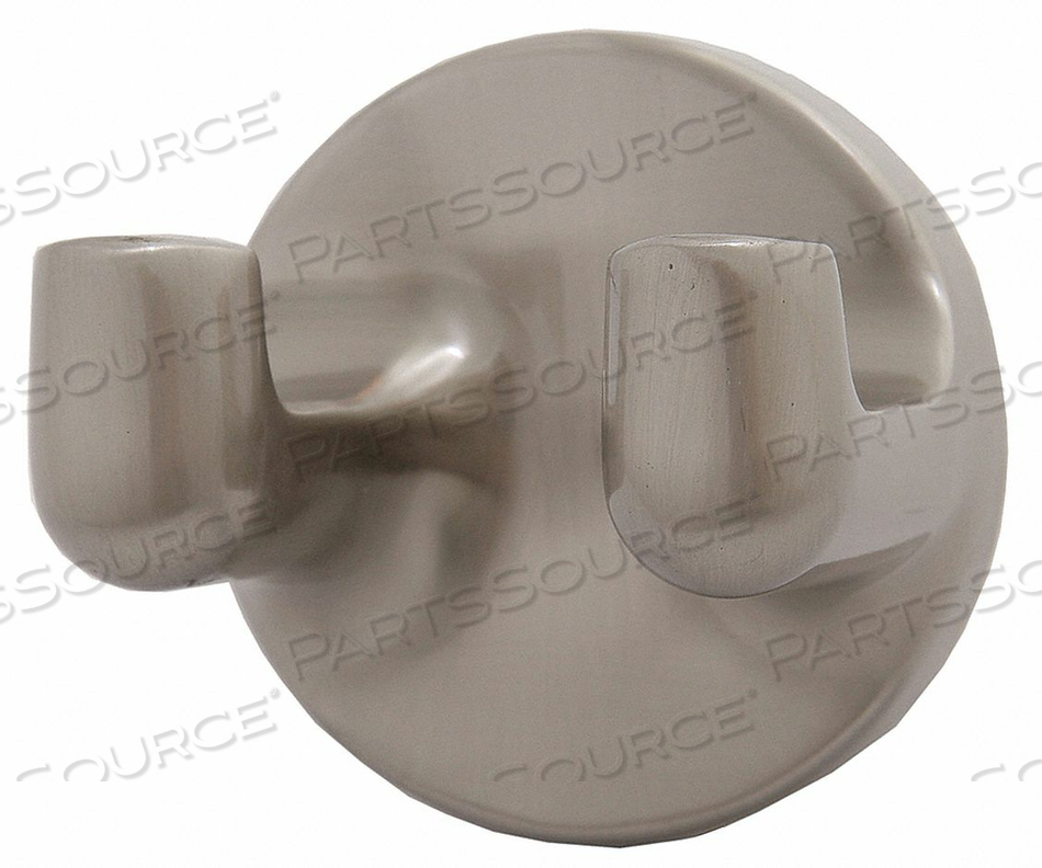 BATHROOM HOOK 2 HOOK 2-1/2IN D SATIN by Taymor