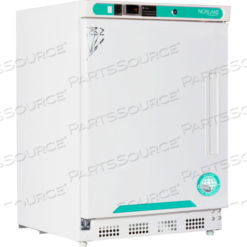 NOR-LAKE WHITE DIAMOND SERIES BUILT-IN UNDERCOUNTER REFRIGERATOR, SOLID DOOR/LEFT HINGED by American BioTech Supply NOR-LAKE WHITE DIAMOND SERIES BUILT-IN UNDERCOUNTER REFRIGERATOR, SOLID DOOR/LEFT HINGED by American BioTech Supply