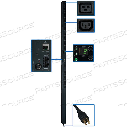 PDU 3-PHASE SWITCHED 208V 5.7KW L15-20P 21 C13; 3 C19 0URM 