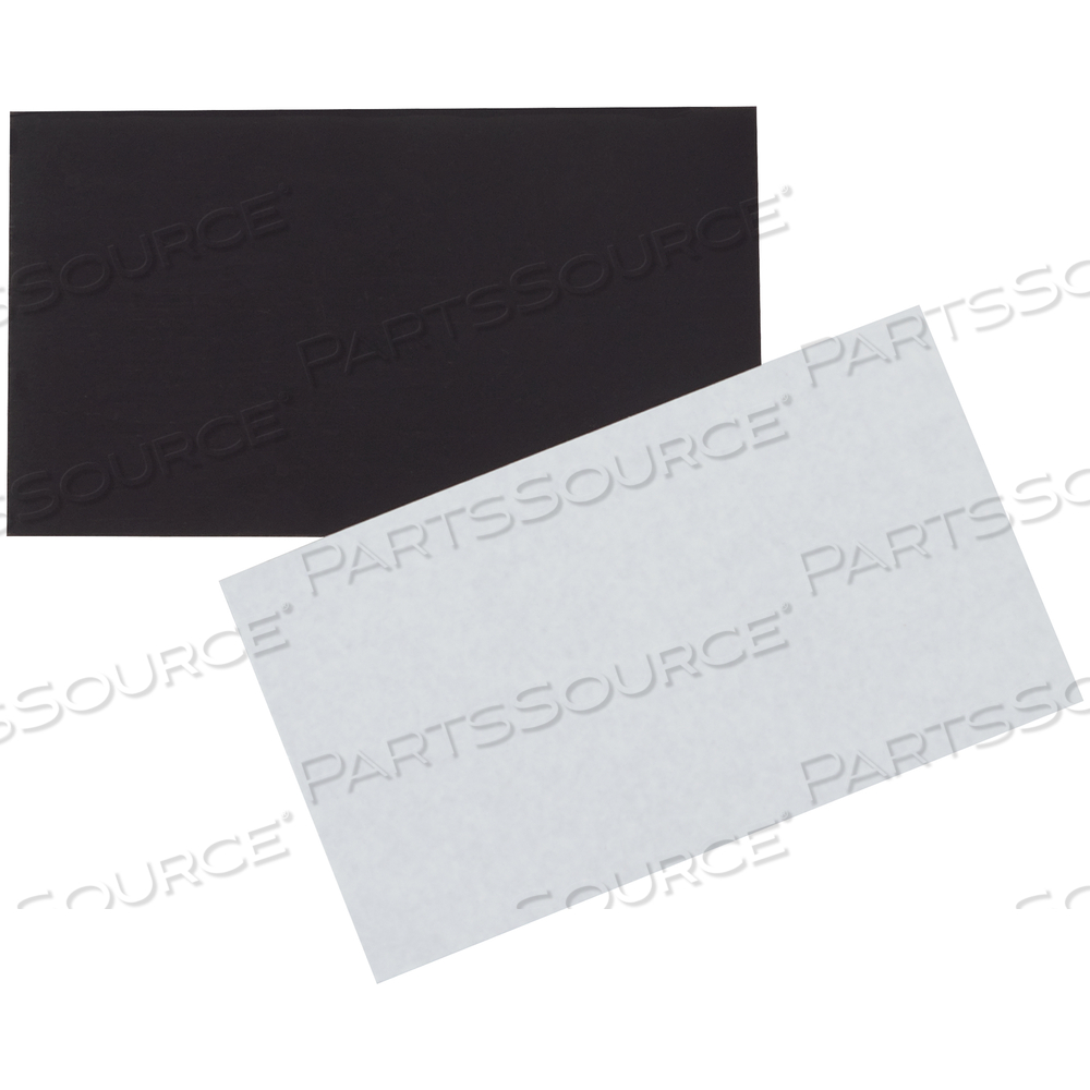 MAGNETIC TAPE STRIPS, 2" X 3 1/2", BLACK, 100/CASE by BOX Partners (Box Acquisitions, LLC)