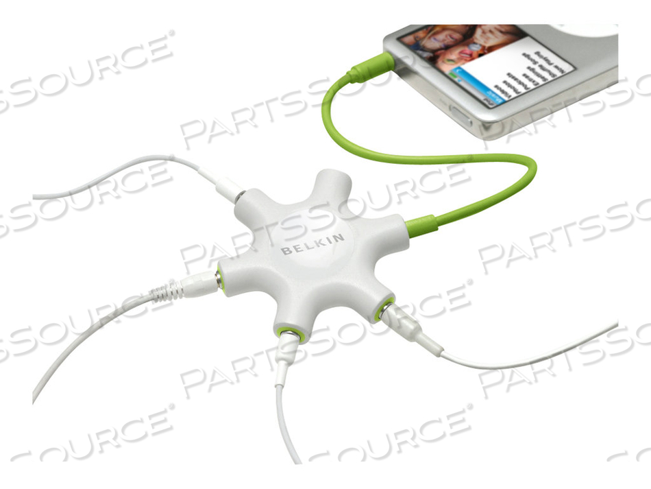 ROCKSTAR: MULTI HEADPHONE SPLITTER, BLACK by Belkin