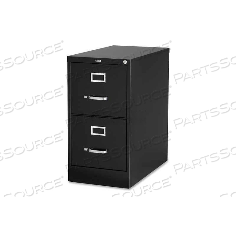 LORELL 2-DRAWER COMMERCIAL-GRADE VERTICAL FILE CABINET, 15"W X 22"D X 28"H, BLACK by S.P. Richards Company