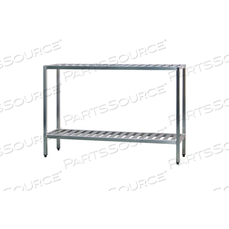 ALUMINUM T-BAR 3-SHELF RACK, 20"W X 60"H X 36"L by New Age Industries