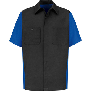 RED KAP MEN'S CREW SHIRT SHORT SLEEVE LONG-XL CHARCOAL/ROYAL BLUE SY20 by VF Imagewear, Inc. RED KAP MEN'S CREW SHIRT SHORT SLEEVE LONG-XL CHARCOAL/ROYAL BLUE SY20 by VF Imagewear, Inc.