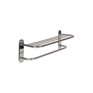 18" TOWEL SHELF WITH TOWEL BAR - POLISHED FINISH by Lodgingstar 18" TOWEL SHELF WITH TOWEL BAR - POLISHED FINISH by Lodgingstar