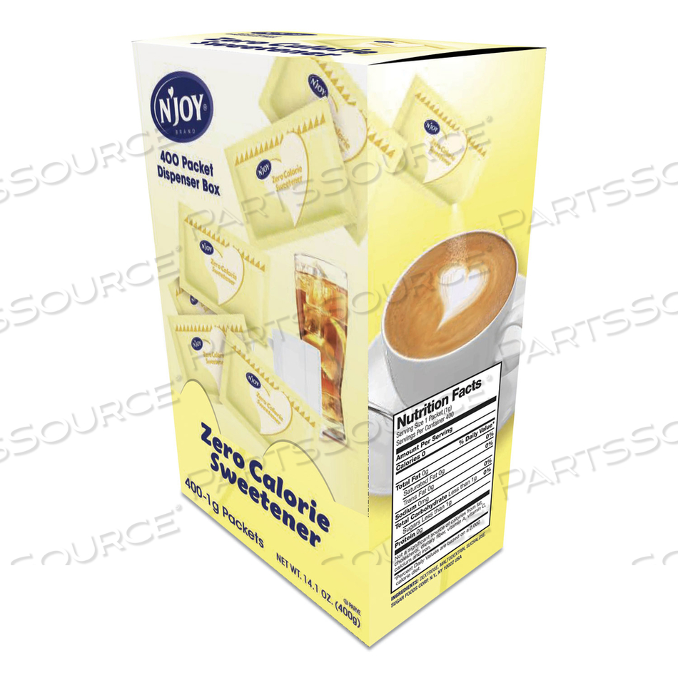 YELLOW SUCRALOSE ZERO CALORIE SWEETENER PACKETS, 0.04 OZ PACKET by N'Joy