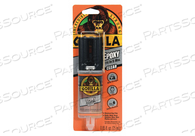 EPOXY MULTIPURPOSE CLEAR 0.85 OZ SYRINGE by Gorilla Glue