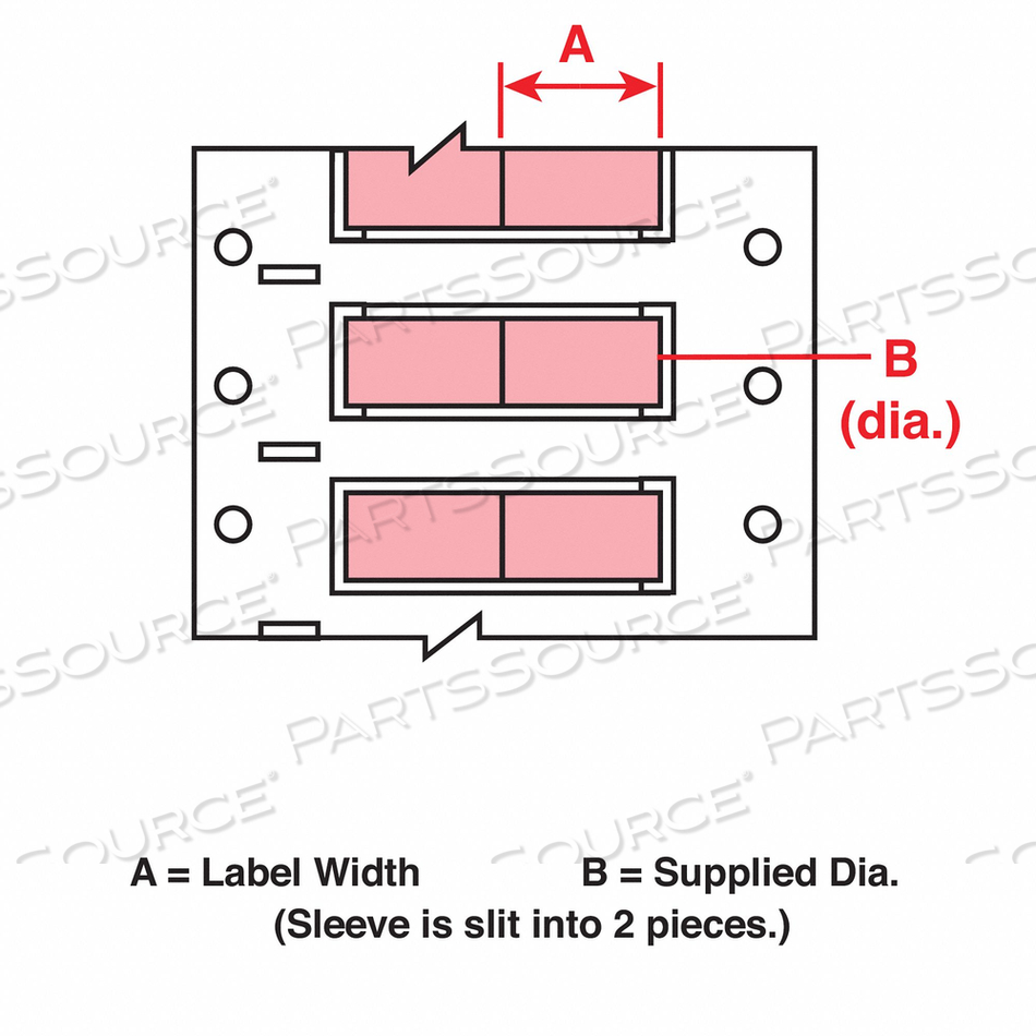 WIRE MARKING SLEEVES 1 IN W 2.433 IN L by Brady Americas