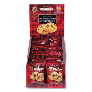 SHORTBREAD COOKIES, CHOCOLATE CHIP, 1.4 OZ PACK, 2/PACK, 20 PACKS/BOX by Walkers