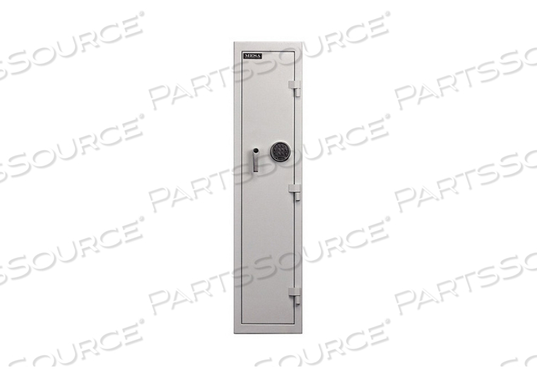 COMPACT PHARMACY SAFE - SINGLE DOOR W/ DIGITAL LOCK 14"W X 10-3/4"D X 60"H, WHITE by MESA Safe Co. COMPACT PHARMACY SAFE - SINGLE DOOR W/ DIGITAL LOCK 14"W X 10-3/4"D X 60"H, WHITE by MESA Safe Co.