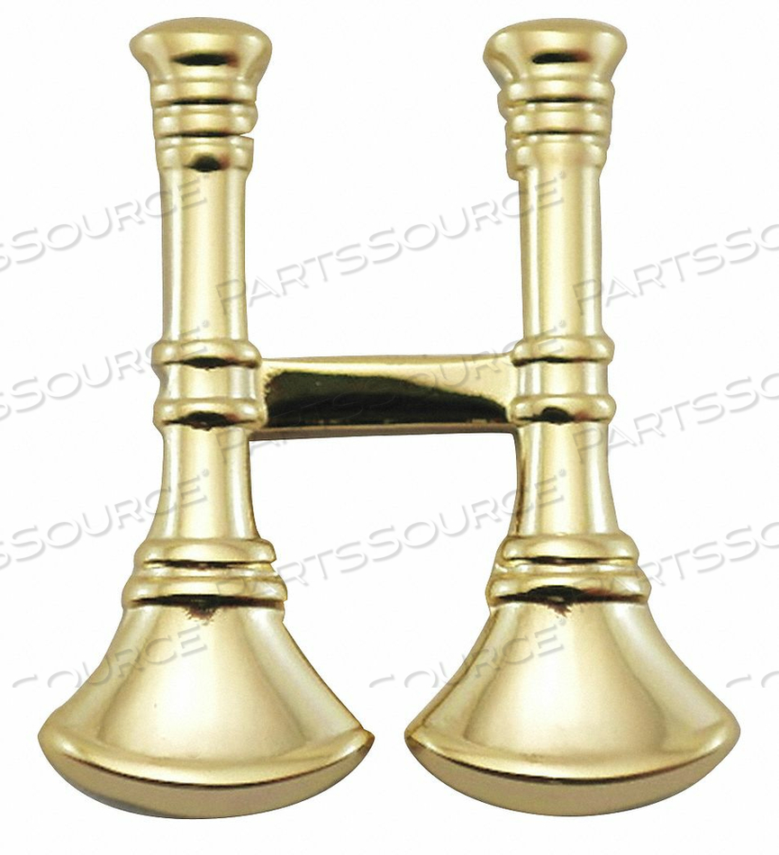 METAL RANK INSIGNIA FIRE BUGLES GOLD PR by Heros Pride