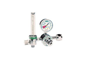 FLOWMETER REGULATOR, CGA 540 NUT AND NIPPLE X DISS 1240, 0.5 TO 15 LPM, GREEN, 3000 PSI, MEETS FDA, ISO 9001 by Western Enterprises