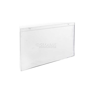 HORIZONTAL WALL MOUNT ACRYLIC SIGN HOLDER, 17" X 11", ACRYLIC - PKG QTY 10 by Azar International