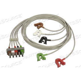 5 LEAD SAFETY AAMI GRABBER ECG CABLE 