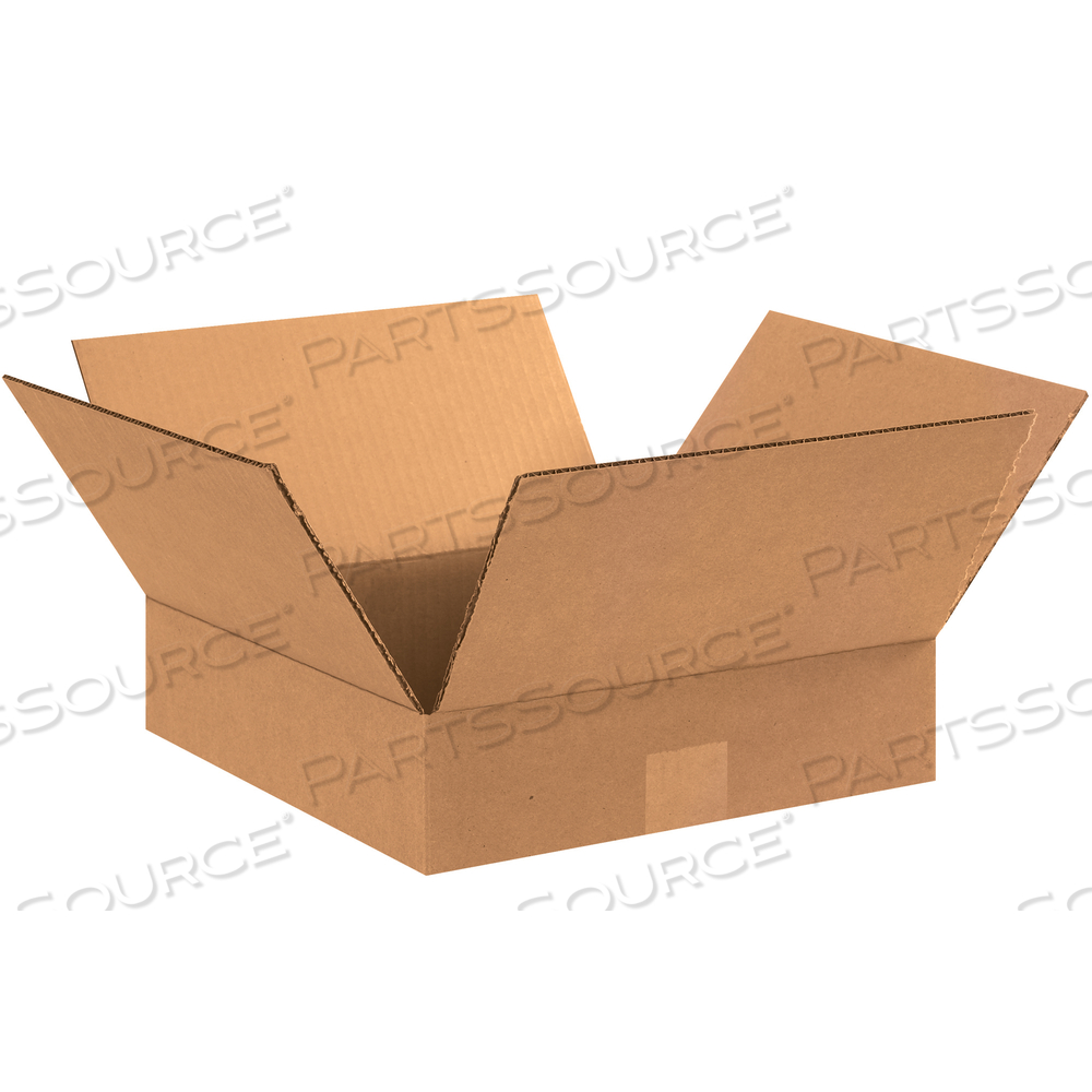 FLAT CORRUGATED BOXES, 12" X 12" X 3", KRAFT, 25/BUNDLE by BOX Partners (Box Acquisitions, LLC)