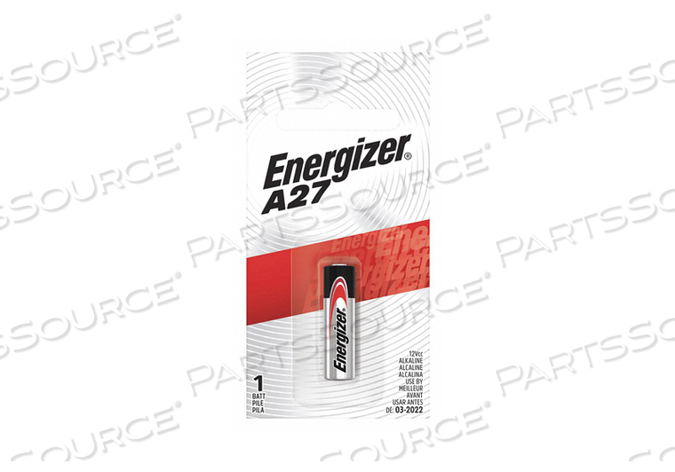 BATTERY, A27, ALKALINE, 12V, 23 MAH by Energizer BATTERY, A27, ALKALINE, 12V, 23 MAH by Energizer