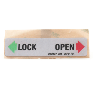 LOCK/OPEN LEVER LABEL by STERIS Corporation