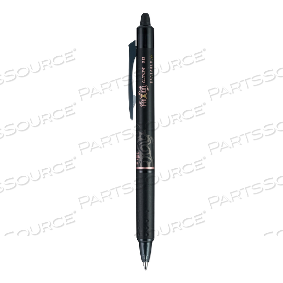 FRIXION CLICKER ERASABLE RETRACTABLE GEL PEN, 1 MM, BLACK INK/BARREL, DOZEN by Pilot FRIXION CLICKER ERASABLE RETRACTABLE GEL PEN, 1 MM, BLACK INK/BARREL, DOZEN by Pilot