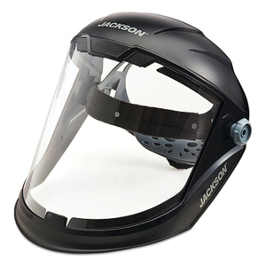 JACKSON SAFETY MAXVIEW PREMIUM RATCHET FACESHIELD, CHIN GUARD, CLEAR PC, AF COATING by Jackson Safety