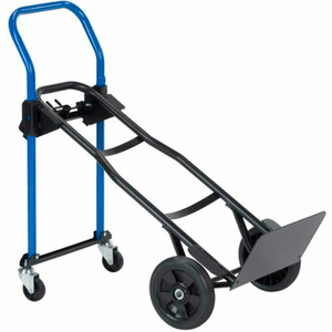 3-IN-1 CONVERTIBLE HAND TRUCK WITH SOLID RUBBER WHEELS - 500 LB. CAPACITY by Harper