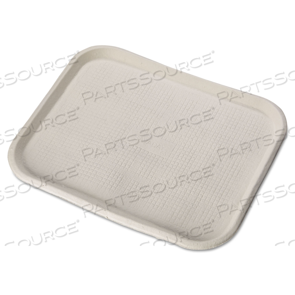 SAVADAY MOLDED FIBER FOOD TRAYS, 1-COMPARTMENT, 14 X 18, WHITE, PAPER by Chinet
