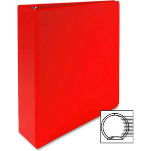 3-RING BINDER, 2" CAPACITY, 11"X8-1/2", RED by Sparco Products 3-RING BINDER, 2" CAPACITY, 11"X8-1/2", RED by Sparco Products