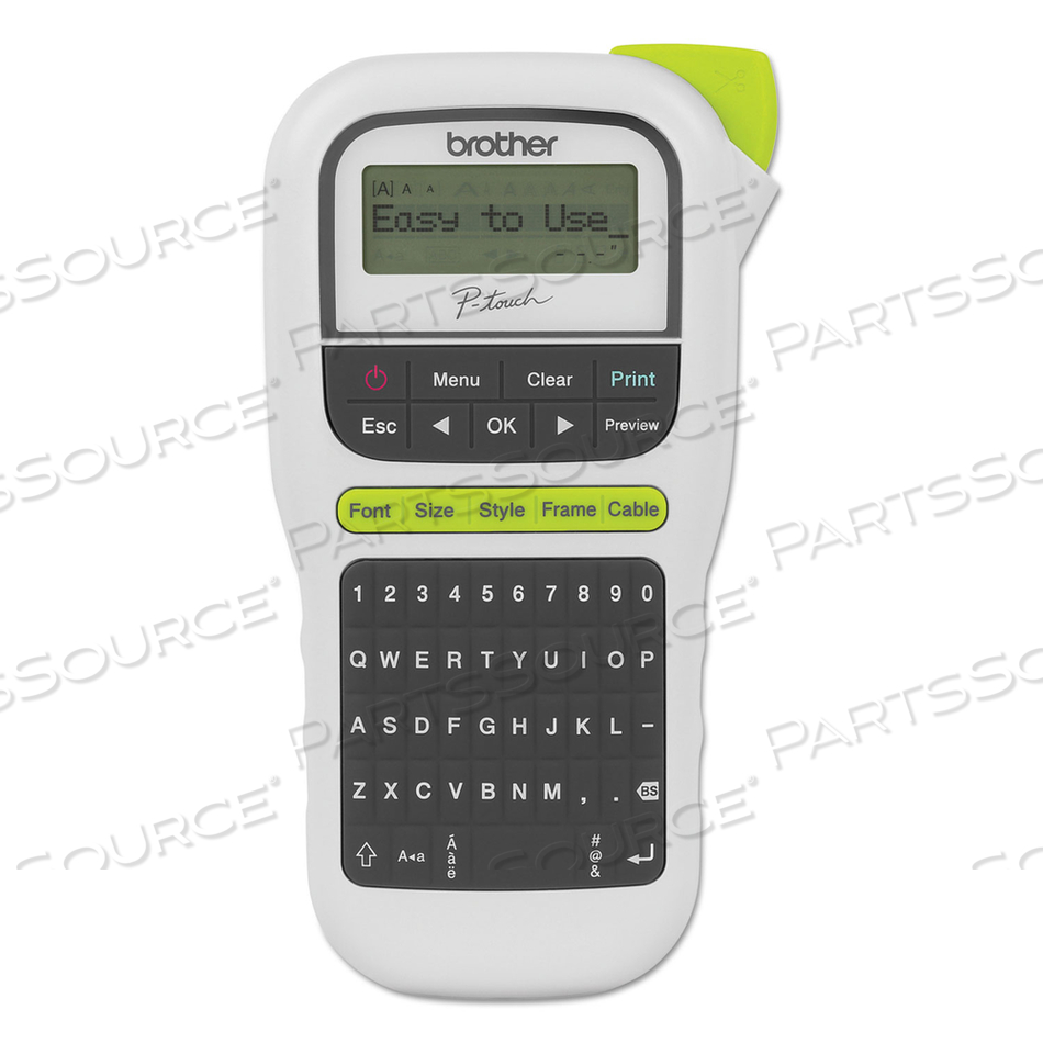 PT-H110 EASY PORTABLE LABEL MAKER, 2 LINES, 4.5 X 6.13 X 2.5 by Brother PT-H110 EASY PORTABLE LABEL MAKER, 2 LINES, 4.5 X 6.13 X 2.5 by Brother