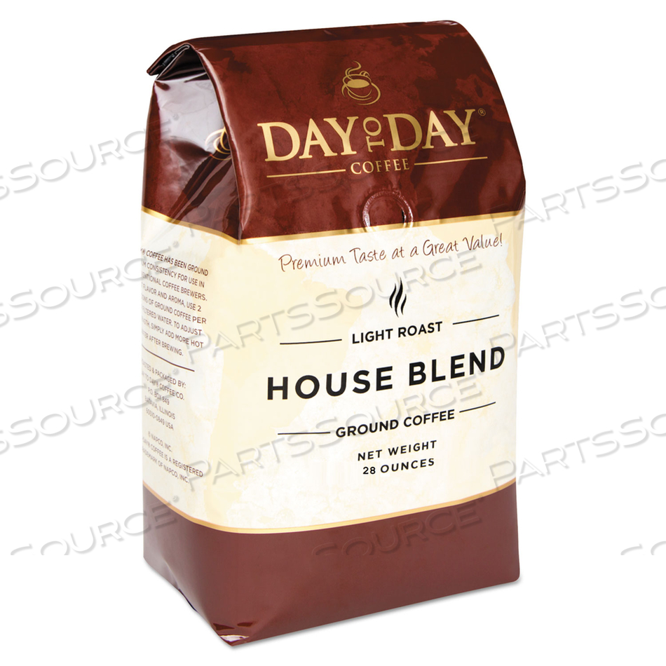 100% PURE COFFEE, HOUSE BLEND, GROUND, 28 OZ BAG by Day to Day Coffee